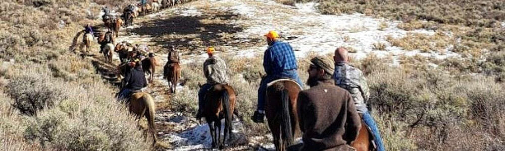 Hunting off horseback in Colorado
